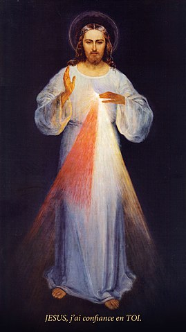 Jésus_Miséricorde_Sainte_Faustine_Peintre_Eugeniusz_Kazimirowski_1934_Réduit